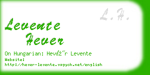 levente hever business card